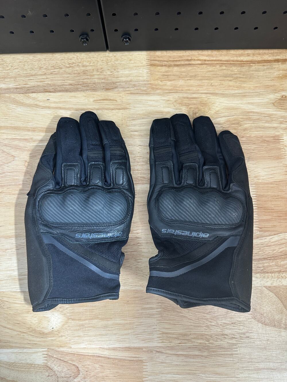Alpinestars Chrome Motorcycle Riding Gloves with Leather - 3XL